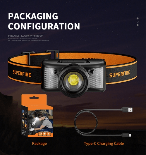 Ліхтар Superfire HL91 Black Фото 5